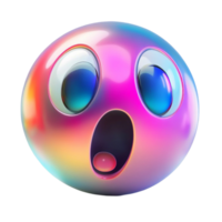 Shocked Emoji with a Shiny Gradient Look png