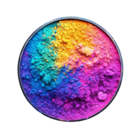 Round Container with Colorful Powder png