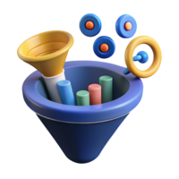 Data Funnel Visualization Analytics, Metrics, and Insights png