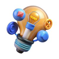 Creative Ideas Innovative Solutions Abstract 3D Design png