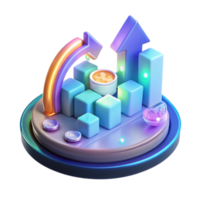 Growth Visualization Upward Trend Data Presentation png