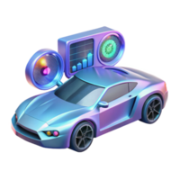 Smart Car Technology Data Monitoring Audio System png