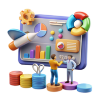 Data Analysis Visualizing Business Growth Insights png