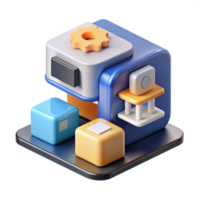 Modular System Integration A 3D Abstract Design png