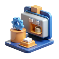 Automated System Gear, Machine, Process Optimization png