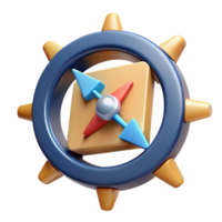 3D Compass Icon Navigation, Direction, Guidance, Exploration, Travel, Adventure, Wayfinding, Journey, Orientation, Positioning png