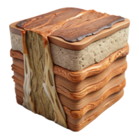 Layered Earth Structure Cross-Section Model png