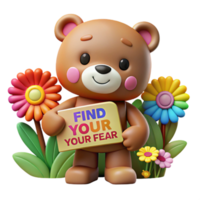 Confront Your Fears A Cute Guide to Overcoming Anxiety png