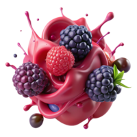 Berry Splash Raspberry, Blackberry Explosion png