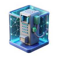 Retro Futuristic Communication System Networked Data Transfer png