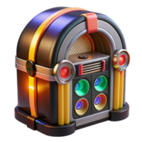 Retro Jukebox Vintage Music Player Design png