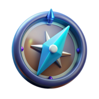 3D Compass Navigation Guide, Direction Pointer, Wayfinding Icon png