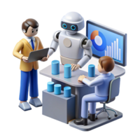 AI-Powered Business Analytics Collaboration Data Visualization png