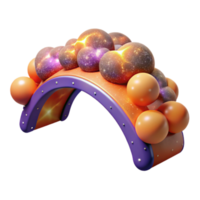 Cosmic Arch 3D Render of Abstract Play Structure png
