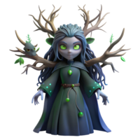 Enchanted Forest Sprite 3D Render of a Fantasy Creature png