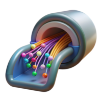 Data Stream, Colorful Cable Flow, Abstract Network, Digital Pipeline, Information Transfer, Fiber Optics, Connectivity, Data Transmission, System Architecture, Multimedia png