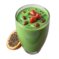 Refreshing Green Smoothie Recipe with Cacao Nibs png