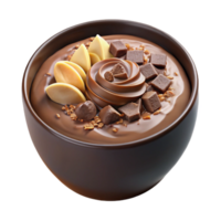Decadent Chocolate Dessert Creamy Pudding with Assorted Chocolates png
