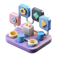 Integrated System Modular App Design Workflow Automation png