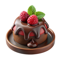 Decadent Chocolate Raspberry Cake png