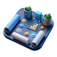 Data Visualization 3D Interface Design png