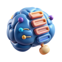 Cognitive Processes A 3D Brain Model Visualization png