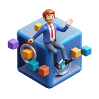 3D Data Cube Visualizing Complex Information png