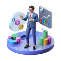 Data Analysis Visualizing Business Growth with Charts and Graphs png