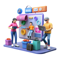 Teamwork, E-commerce, Online Shopping, Digital Marketing, UI Design, UX Design, Website Development, Project Management, Collaboration, Sales Strategy png