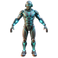 Futuristic Robot Advanced AI, Cybernetic Design png