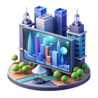 Urban Data Visualization Smart City Analytics Display png