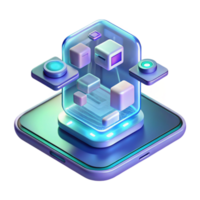 Data Cube Visualization Modern 3D Data Representation png