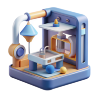 Abstract 3D Machine Complex Structure, Colorful Design, Geometric Shapes png