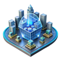 Smart City Infrastructure Data Center Network Digital Ecosystem png