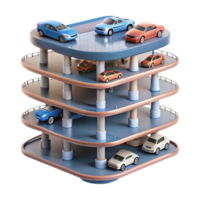 Multi-Level Parking Structure Design Efficient Space Utilization png