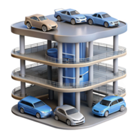 Multi-Level Parking Garage Design Efficient Vehicle Storage png