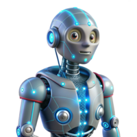 Friendly Robot AI, Animation, 3D Model, Futuristic Technology, Digital Art png