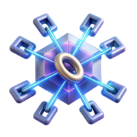 Interconnected System Network Hub, Data Flow, Centralized Core, 3D Structure, Abstract Technology, Geometric Design, Digital Connections, Nodes, Linked Elements, Complex System png