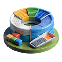 Data Visualization 3D Pie Chart Calculator png