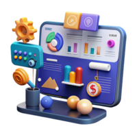 Data Visualization Charts, Graphs, and Financial Insights png