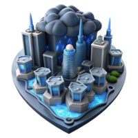 Smart City Infrastructure Cloud Computing Data Security png