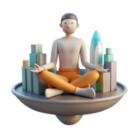 Mindfulness Amidst Urban Growth Finding Inner Peace in a Modern World png