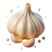 Fresh Garlic Cloves, Bulb, and its Health Benefits png