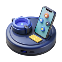 Smart Home Hub Wireless Charging, App Control, and Device Integration png