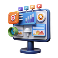 Digital Dashboard Metrics, Analytics, Insights Visualization png