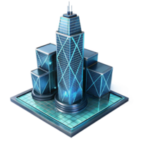Futuristic Cityscape Modern Architecture, Skyscrapers, and Urban Design png
