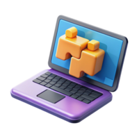Online Puzzle Solving Connecting Pieces Digitally png