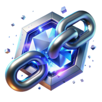 Broken Chain, Secure Crystal Digital Asset Security png