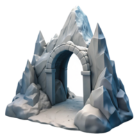 Mountain Archway 3D Printed Ice Cave Gateway png