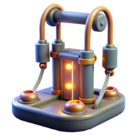 Steampunk-Style Illuminated Device with Hanging Mechanism png